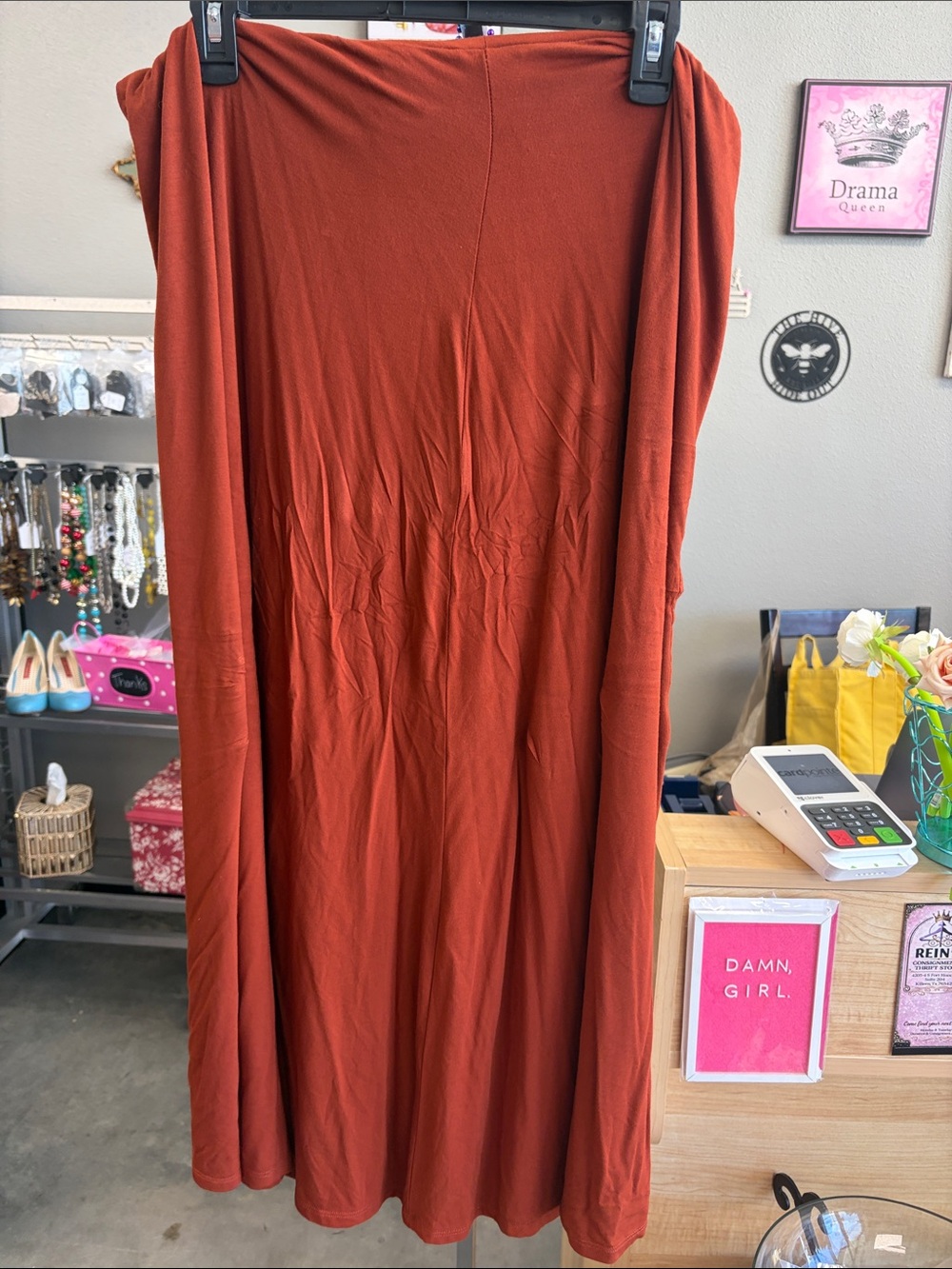 Maurices Rust Maxi Skirt